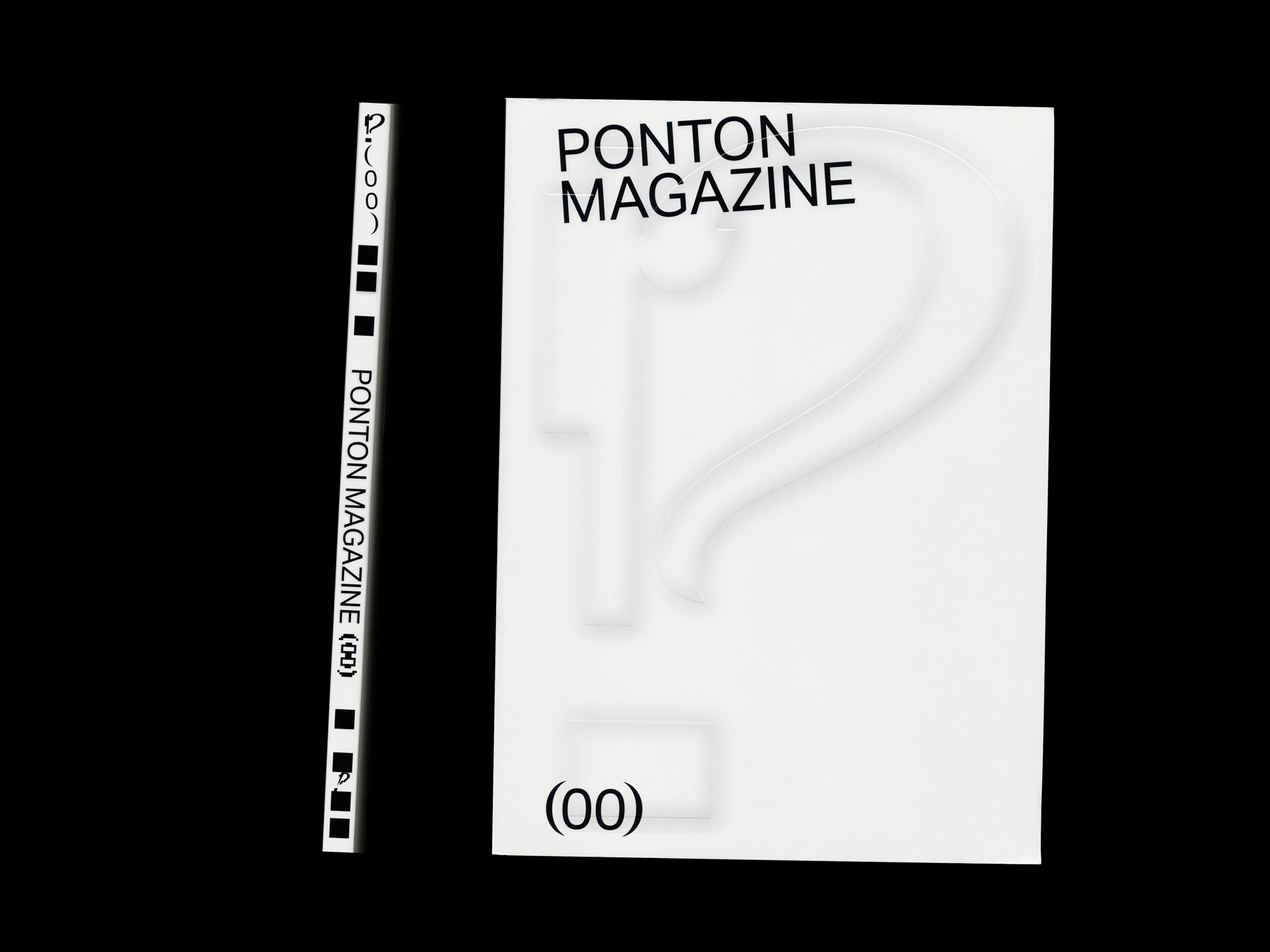 Studio Studio Ponton magazine cover spine embossing